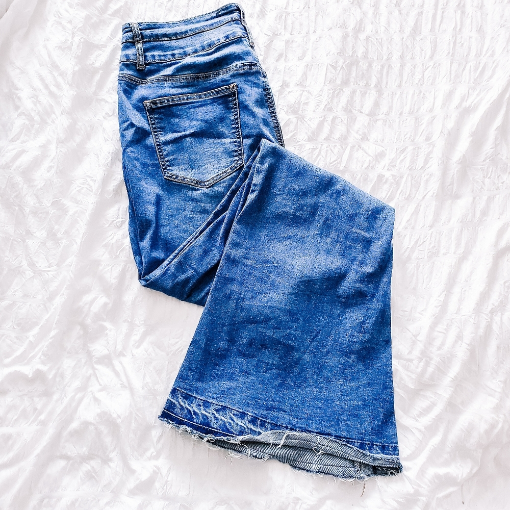 Fashion Nova high waist bell bottom jeans